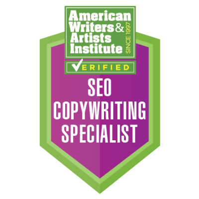 SEO certification badge SEO Copywriting Specialist